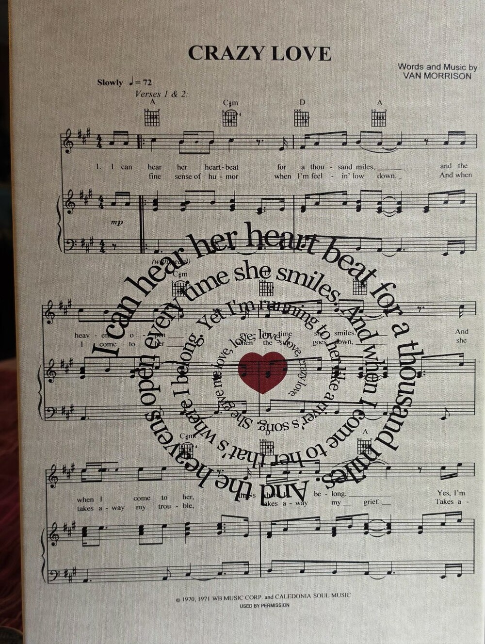 Van Morrison Wrapped Canvas Crazy Love